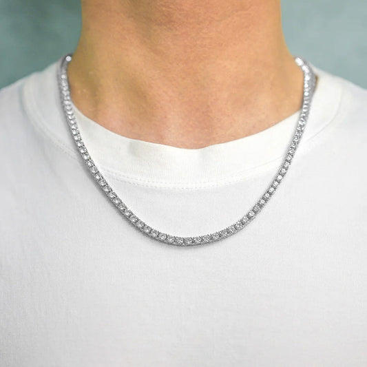 4mm rhinestone tennis link chain necklace – Rhinestone Belt Shop