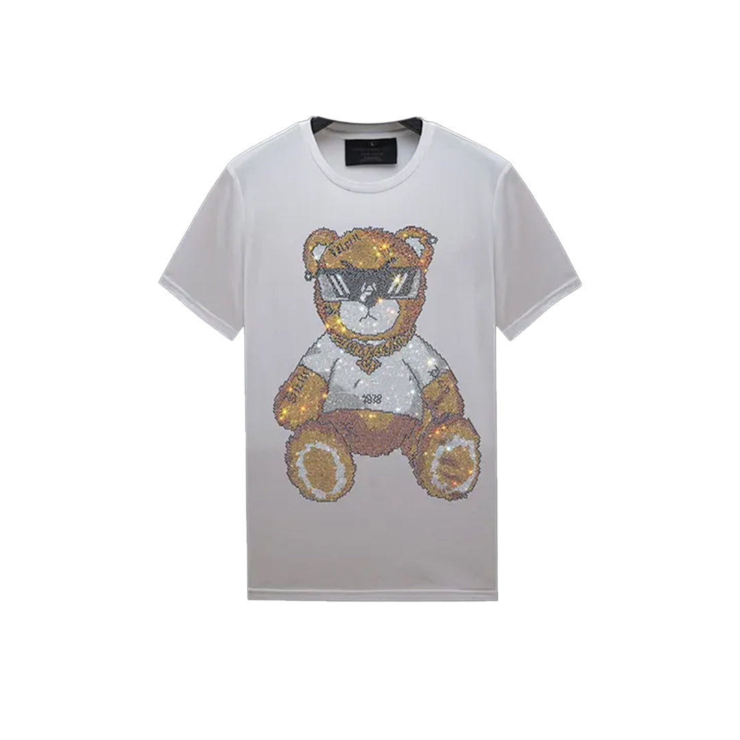 Bear Pop Style Rhinestone T-shirt