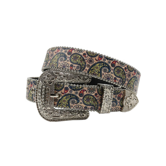 Silver buckle sleek strap silver studded rhinestone belt – Rhinestone Belt Shop